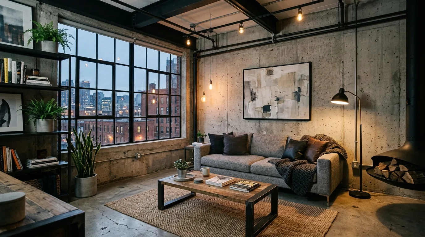 Use stone or concrete details for modern edge